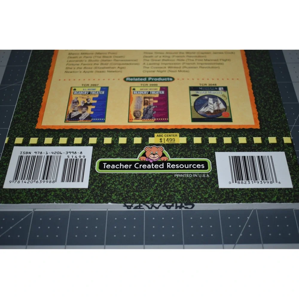 Teacher Created Resources World History Readers Theater Grades 5-8 TCR 3998 Book